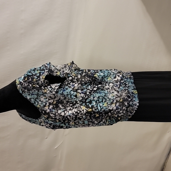 CATO 2 piece skirt set with multicolor top and black skirt size large - Picture 4 of 13